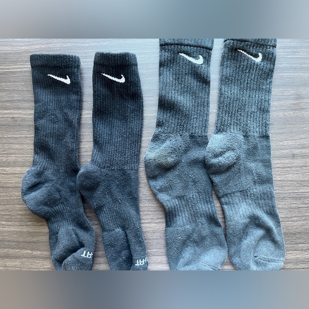 Assorted Black Nike Crew Socks